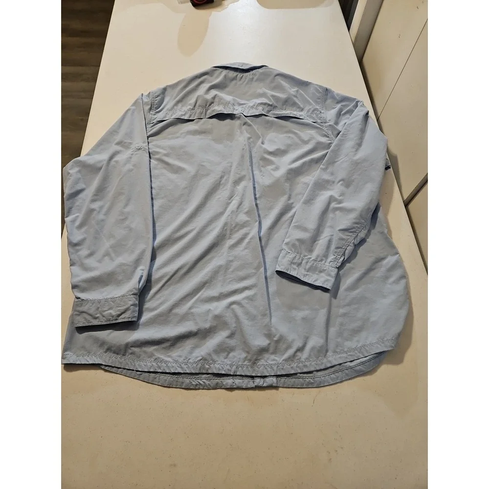 The North Face Tek Wear Mens Nylon Long Sleeve Vented Fishing Hiking Shirt(A1032